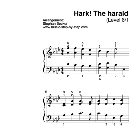 "Hark! The herald angels sing" für Klavier (Level 6/10)